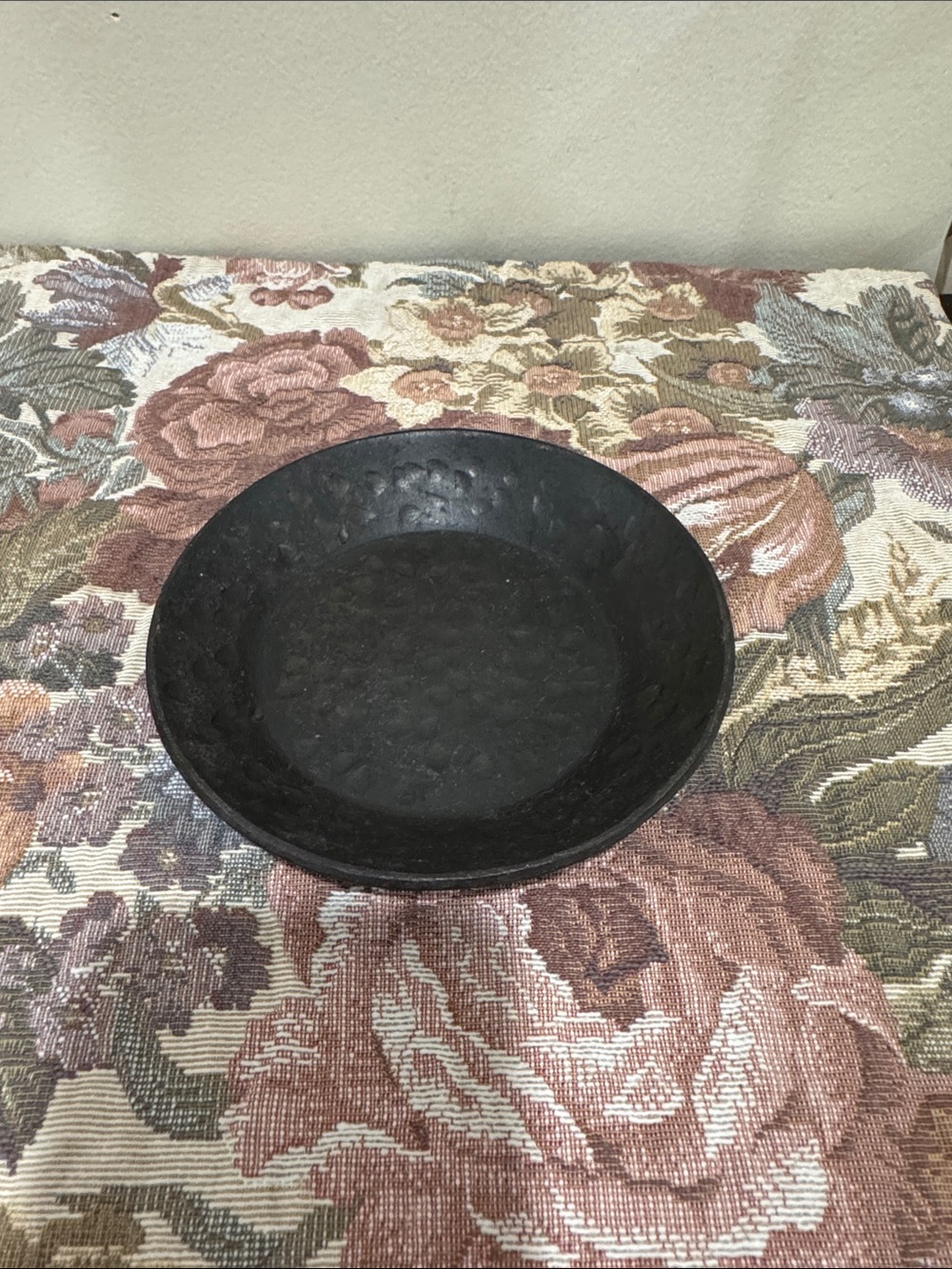 Black Hammered Metal Decorative Bowl – Made in India